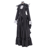 Halloweez Jack Skellington Costume - Black Stripe Suit Jacket for Unisex Halloween Party Dress - Halloweez